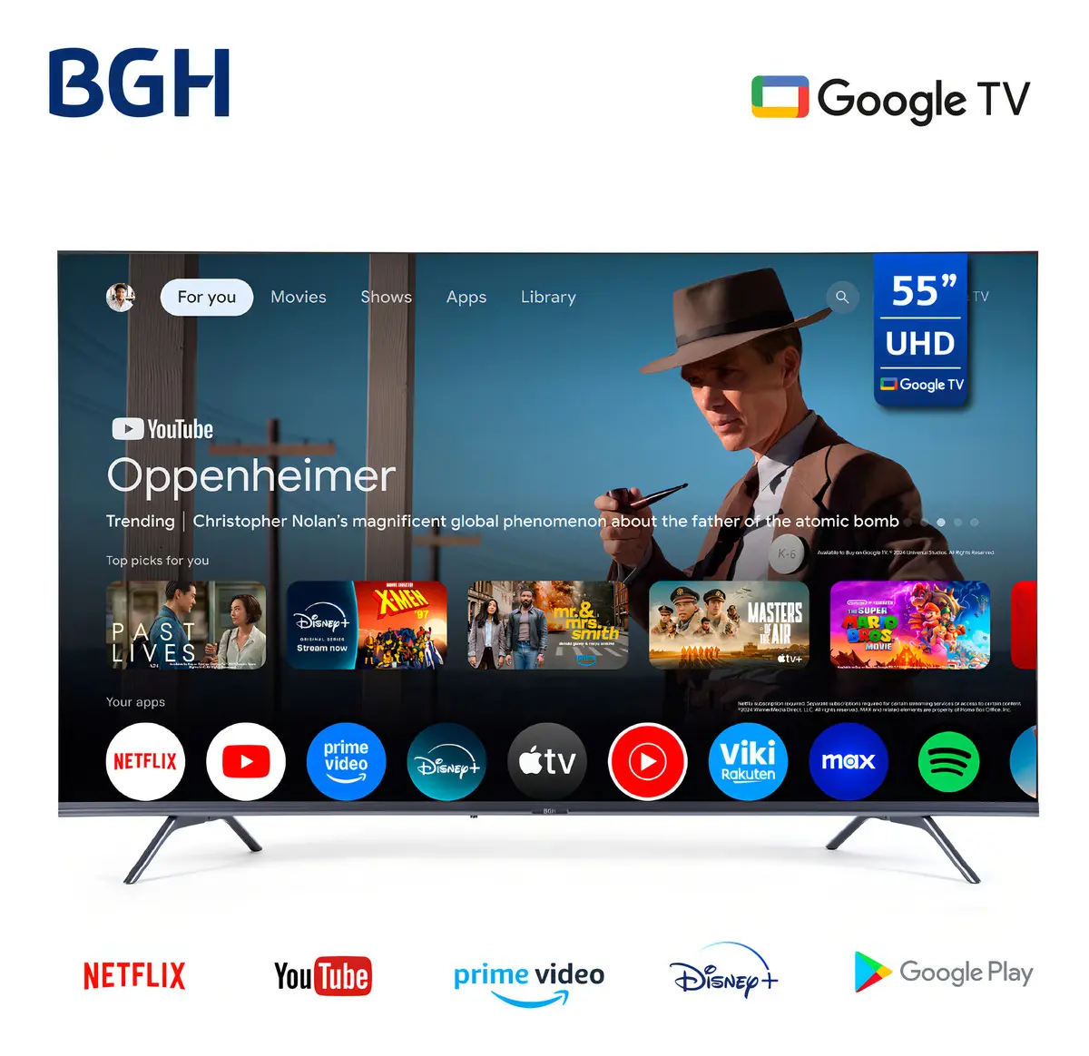 TV BGH Led 55 4K